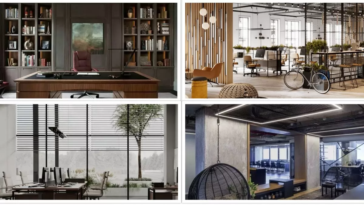kancelarijski trendovi - collage 1 1200x675 - Kancelarijski trendovi 2022: Dizajnerske ideje za modernu kancelariju